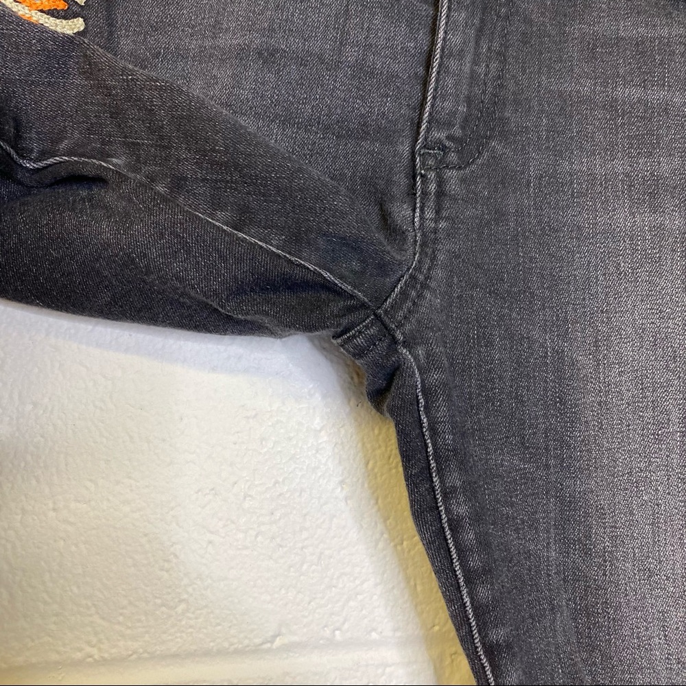 Miss Me Vintage Charlotte Mandarine Blk Org Jeans - Picture 4 of 12